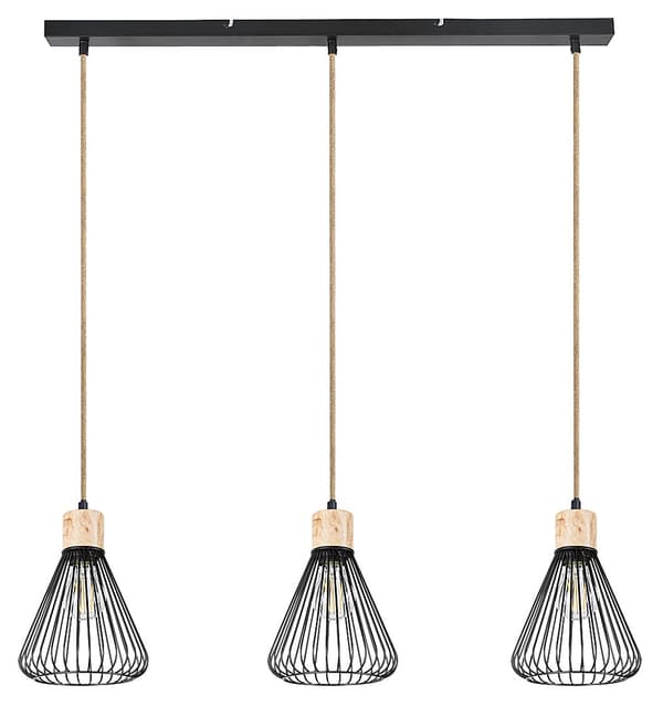 Pendellampe E27 3x40W sort 3149 Farfalle Rabalux
