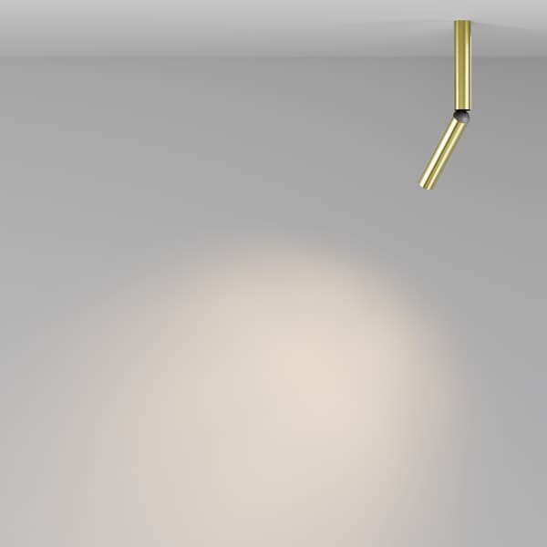 Loftspot moderne messing rund knækket LED-rør 6W FOCUS T Maytoni Technical