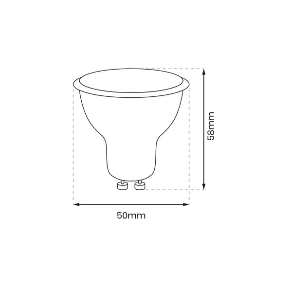LED-lamppu 6,5W GU10 neutraali valon väri Eko-light