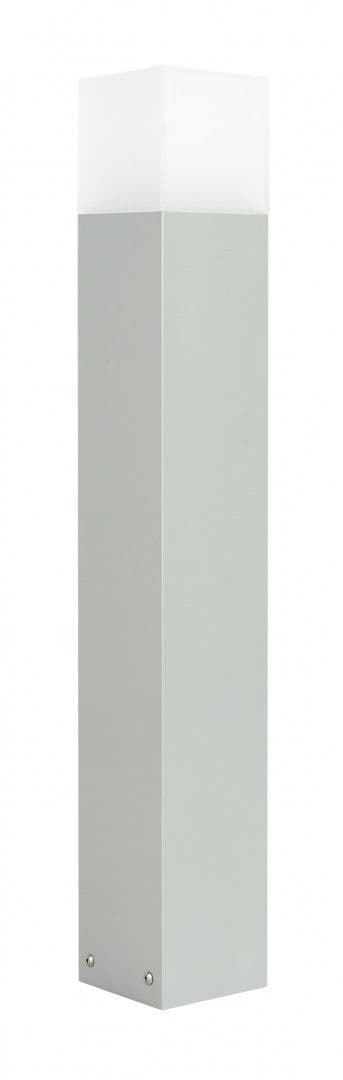70 cm lysstolpe 1xE27 sølv IP44 SU-MA Cube CB-MAX 700 AL