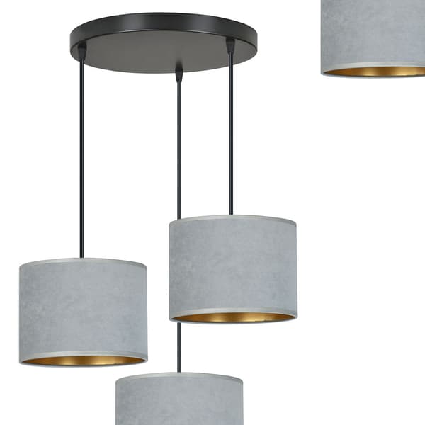 Lysekrone Emibig 3xE27 60W HILDE 3 BL PREMIUM GRAY 1050/3PREM