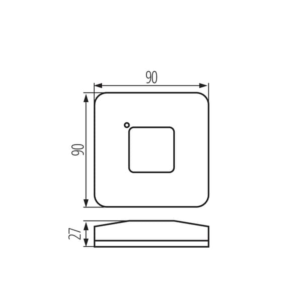 Rörelsesensor vit MW SQMOTION Kanlux 37360