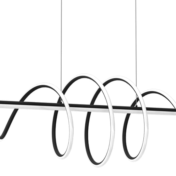 Moderne sort Twist LED 90W pendellampe Milagro