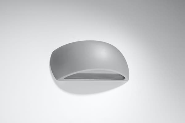 PONTIUS harmaa keraaminen seinävalaisin Sollux Lighting SL.0875