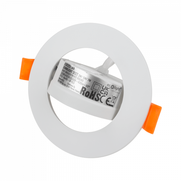 Infälld LED-spotlight 3W/5W/7W CCT vit rund Ecolight