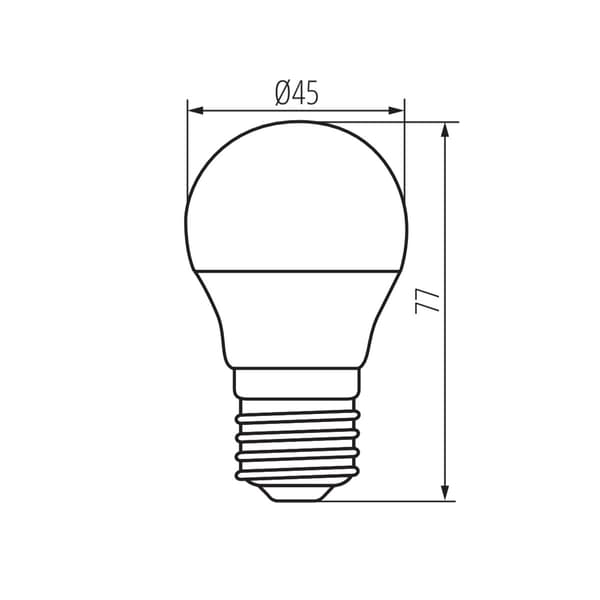 LED-pære 4,9W E27 neutralt lys BILO Kanlux 23418
