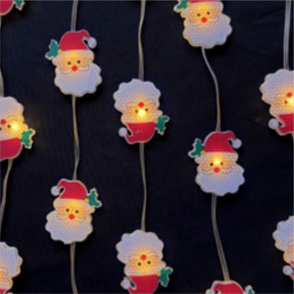 Udendørs julelys 50 LED 3000K Julemand 5m Bluetooth USB MAGISKE LYS Ecolight