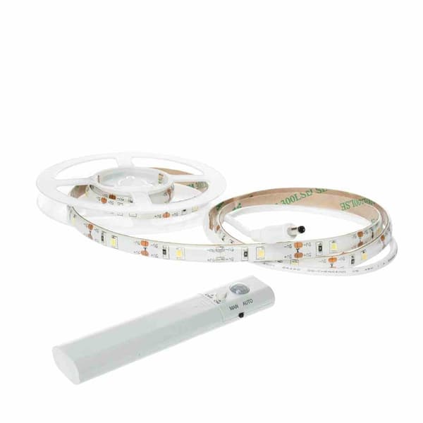 LED-strip neutral 1m med bevægelsessensor 4xAAA Eko-light EKZ0620