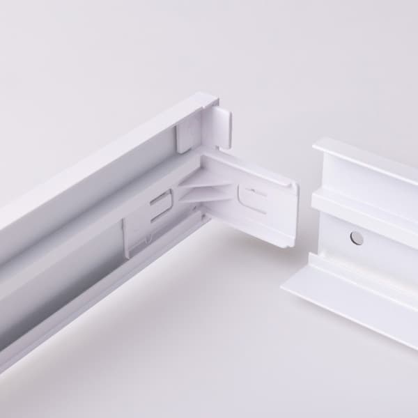Snäppram för LED-paneler utanpåliggande 60x30 aluminium vit rektangulär Ecolight