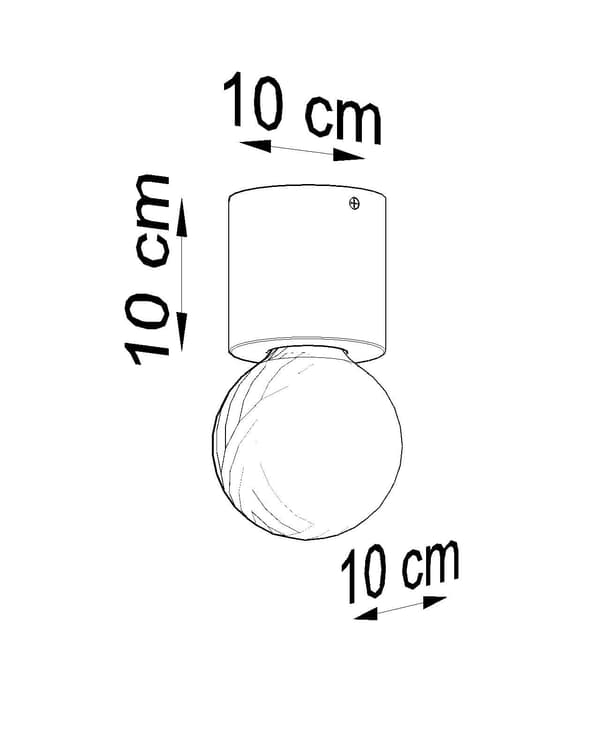 Spot SALGADO luonnonpuu Sollux Lighting SL.0672