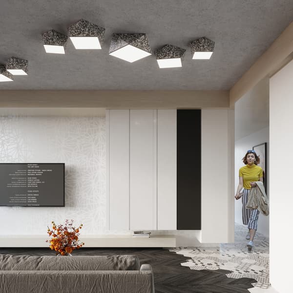 Loftlampe plafond HEXA 45 paillet Sollux Lighting SL.0694