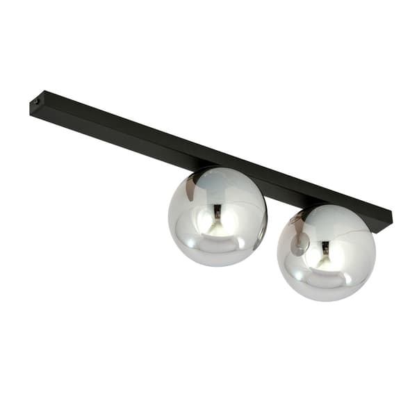 Emibig loftlampe 2xE14 40W FIT 2 SORT/GRAFIT 1122/2
