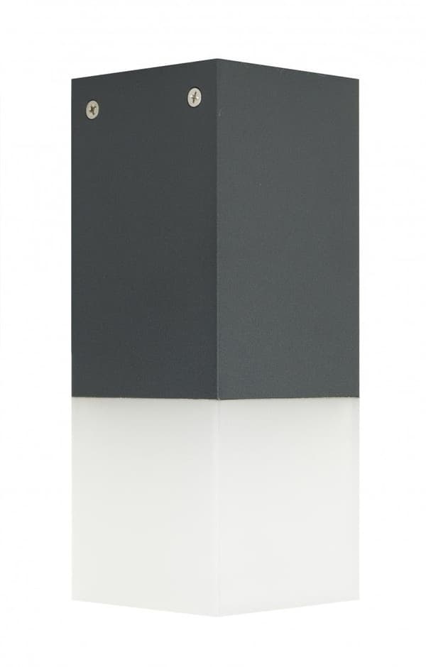 Utomhus takspotlight 1xE27 mörkgrå IP44 SU-MA Cube CB-S DG