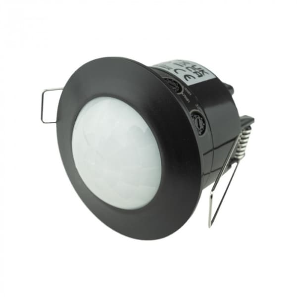 Indbygget PIR-bevægelsessensor til loft op til 600W IP20 sort Ecolight EC20337