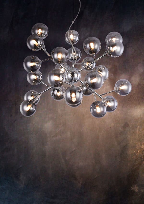 Pendellampe krom, glaskugler Dallas Maytoni MOD545PL-24CH