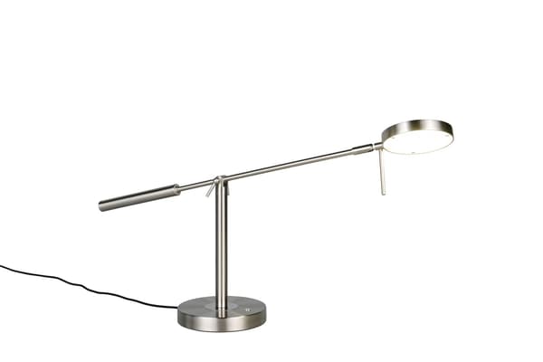 Moderne skrivebordslampe sølv justerbar dæmpbar LED 12W MONZA Trio