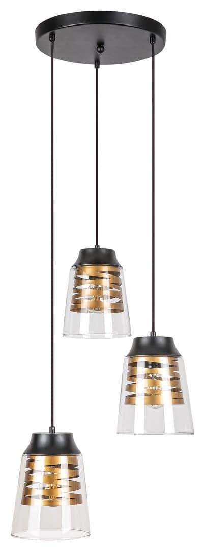 Pendellampe E27 3x60W mat sort 3545 Zenaida Rabalux