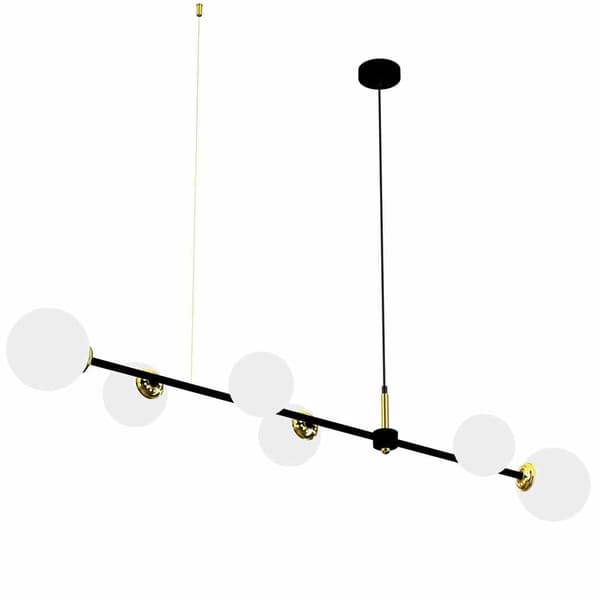 Pendellampe lysekrone Milagro POP MLP7846 sort / guld