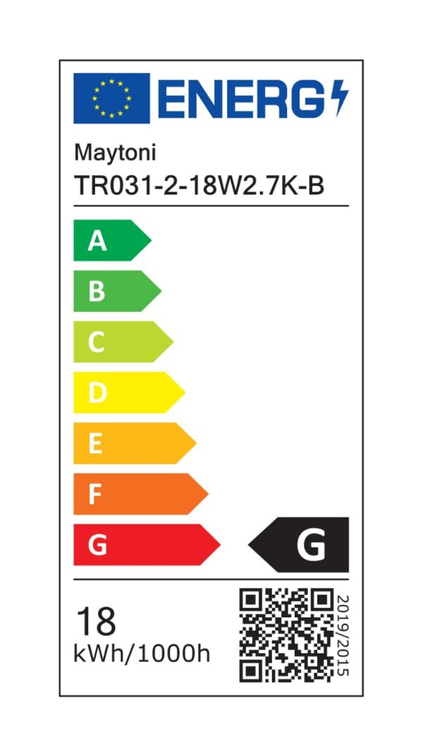 Sort lineær skinnespot LED 18W 2700K POINTS Maytoni Technical