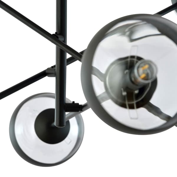 Lysekrone Emibig 6xE14 40W LINEAR 6 BLACK/STRIPE 1168/6