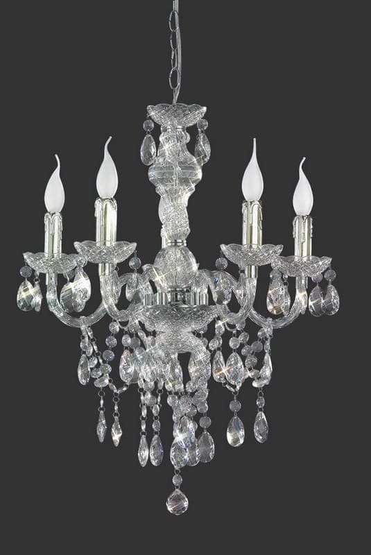 Kristallkrona LÜSTER silver RL R1107-00