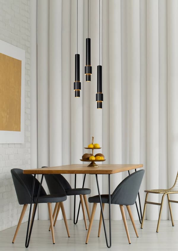 Pendellampe sorte rør MARGARY LED 4.3W Lucide