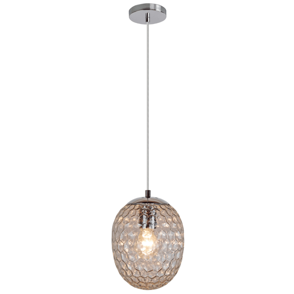 Røgfarvet pendellampe E27 LORA 314284 Polux
