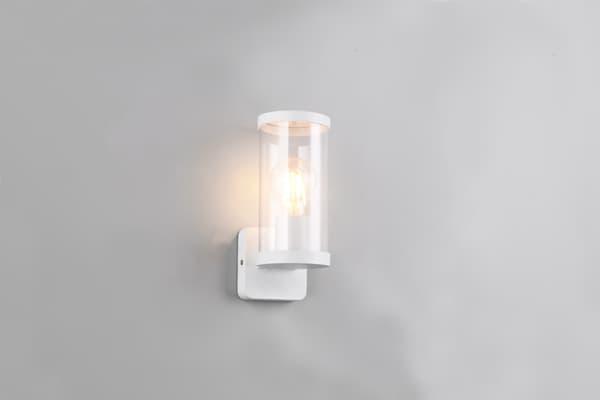 Moderni ulkoseinävalaisin valkoinen E27 28W BONITO RL