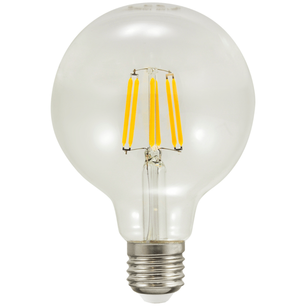 LED-filamenttilamppu G95 E27 1055lm Platinum 308580 Polux