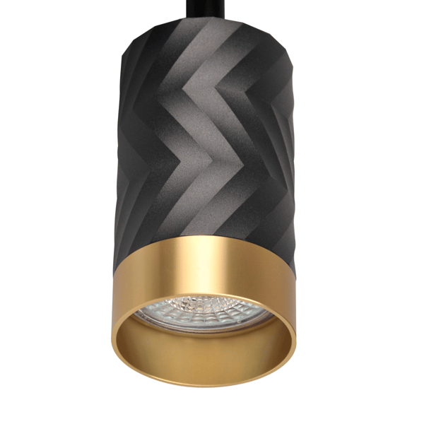 Væg- og loftlampe 3 sort-guld GU10 ARRAS 323552 Polux