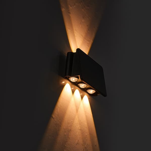 Solcellsdriven LED-vägglampa Alf Eko-Light 50 lm varmvit