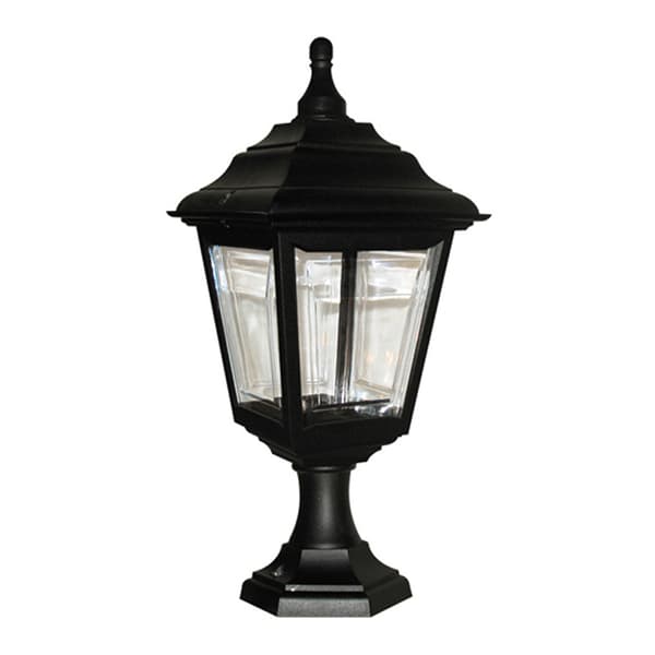 Svart sockellampa E27 60W Kerry Elstead