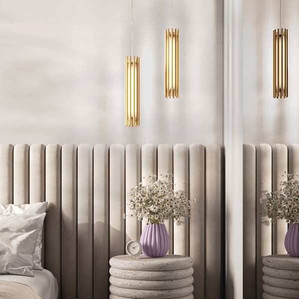 Pendellampe guld rør Sonata Maytoni MOD410PL-L12BS3K