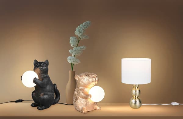 Art deco bordlampe sort kat 1xG9 5W GATIO RL