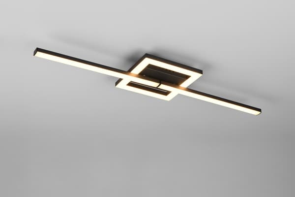 Loftlampe geometrisk lineær sort VIALE LED 17W RL