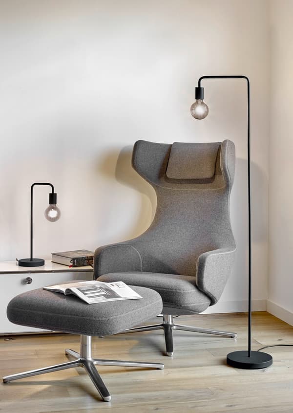 DIALLO skrivebordslampe sort Trio 508000132