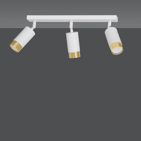 LOFTLAMPE Emibig 3xGU10 30W HIRO 3 WH/GOLD 963/3
