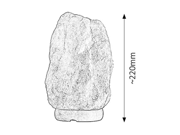 Dekorativ saltlampe orange E14 Rock 4127 Rabalux