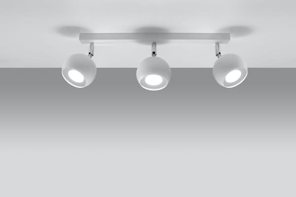 Loftlampe OCULARE 3 Hvid Sollux Lighting SL.0439