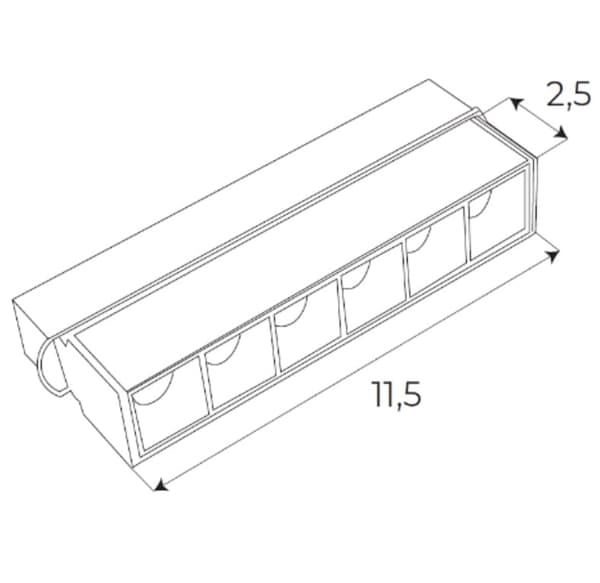 Maxlight magnetisk lineær lampe hvid ZIGBEE LED system 5.5W 403lm 2700/5000K