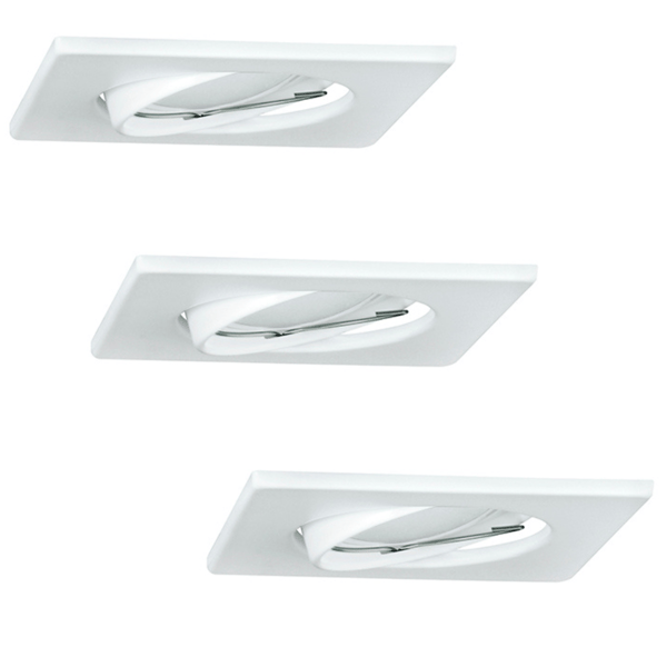 LED-rammer, firkantede, hvide, 3-pak OLIN 305862 Polux