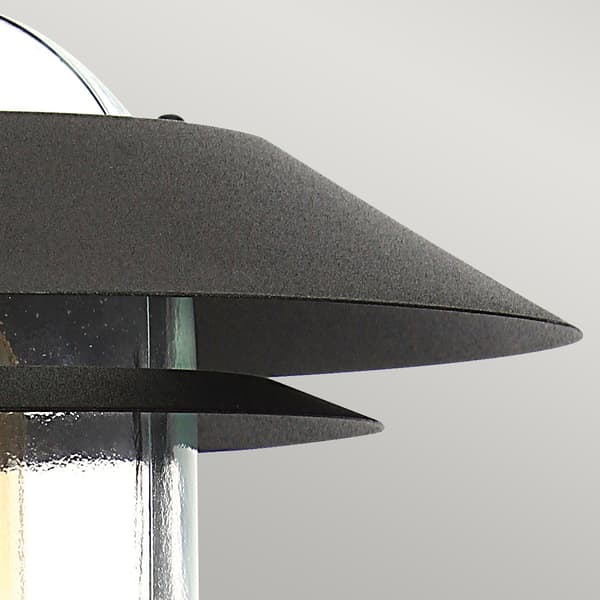 Stolplampa med rörelsesensor svart E27 60W Helsingor Elstead