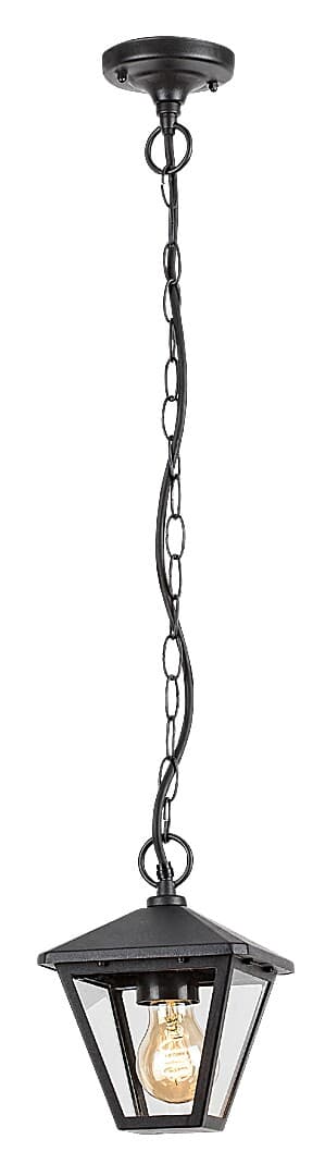 Klassisk pendellampe 1xE27 Paravento sort 7149 Rabalux