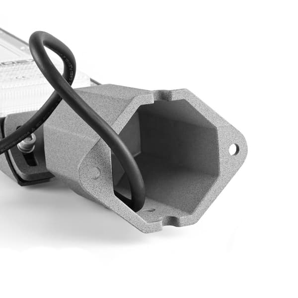 Moderne grå robust gadelampe 5500lm LED 50W Videx