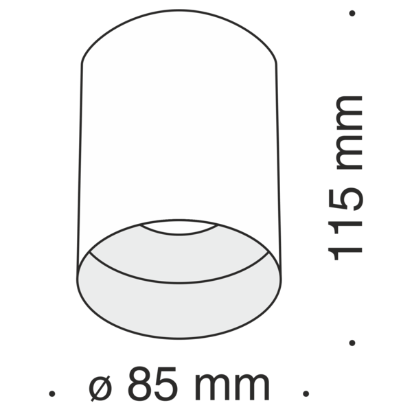 Maytoni Technical Slim Maytoni C014CL-01B -kattovalaisin