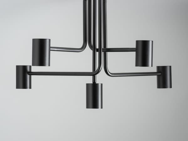 Loftlampe moderne dekorativ sort 5-punkts Luis 5xGU10 25W Sigma Lighting