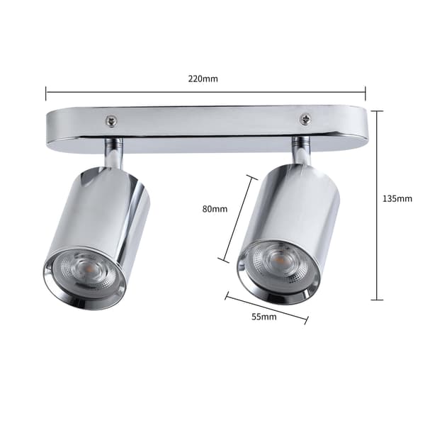 Spot Belize 2xGU10 krom LP-734/2W CH Light Prestige