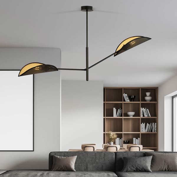Emibig loftlampe 2xE14 40W VENE 2 SORT/GULD 1158/2