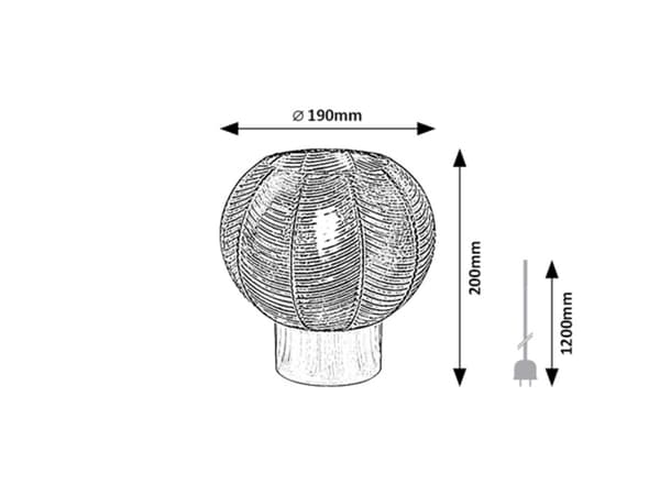 Moderne bordlampe krom E27 Monet 74017 Rabalux
