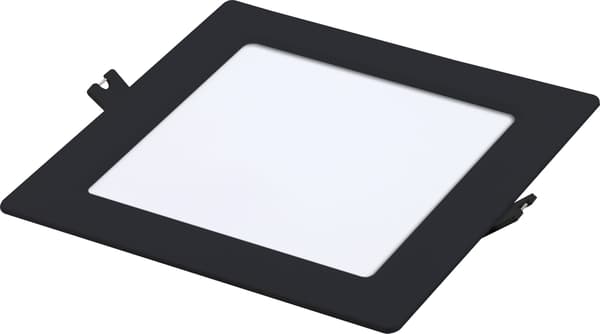 Firkantet sort LED-loftlampe 12W neutral lysfarve Shaun2 Rabalux